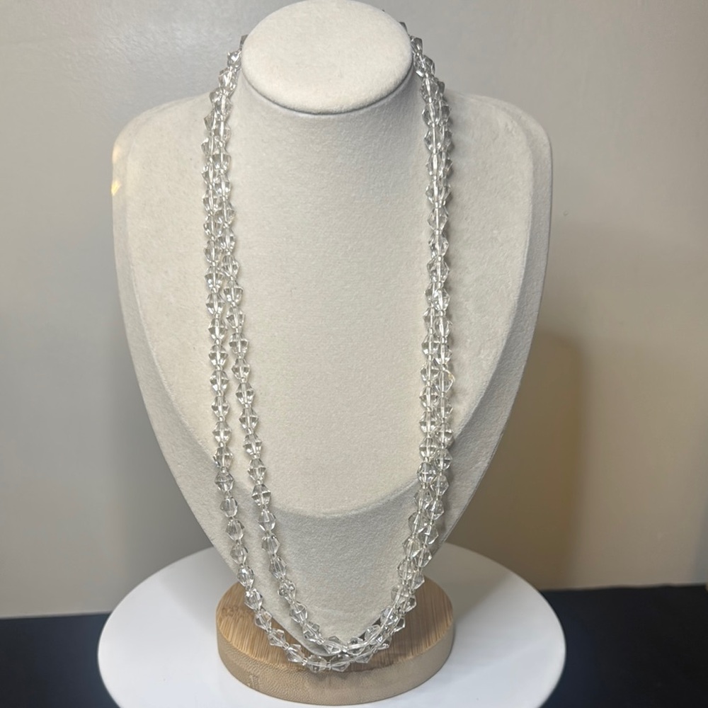 Czech Crystal Glass Opera 48” Necklace